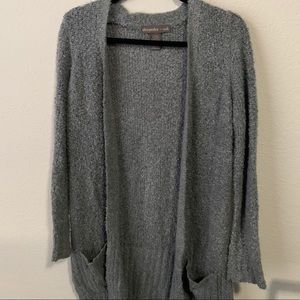 Oversized grey cardigan